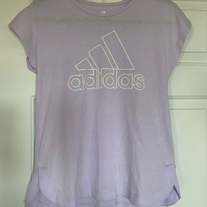 Girls Lilac Adidas Tee Shirt